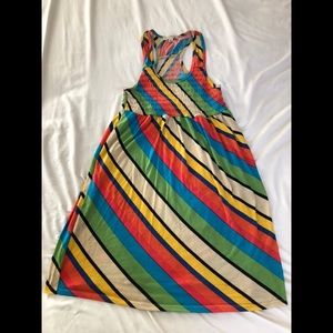 Rainbow Racerback Maternity Dress